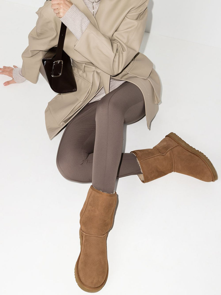UGG Classic Short II Boots For Women Timeless Warmth And Slip On Comfort Leather Lining Treadlite