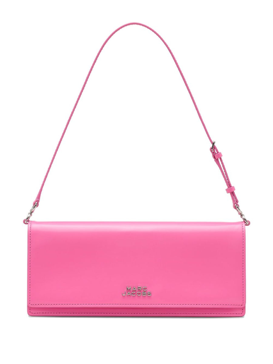 Marc Jacobs The Mirror Small Shoulder Bag Fuchsia Pink With Flower Cutout And Flap Closure For Women