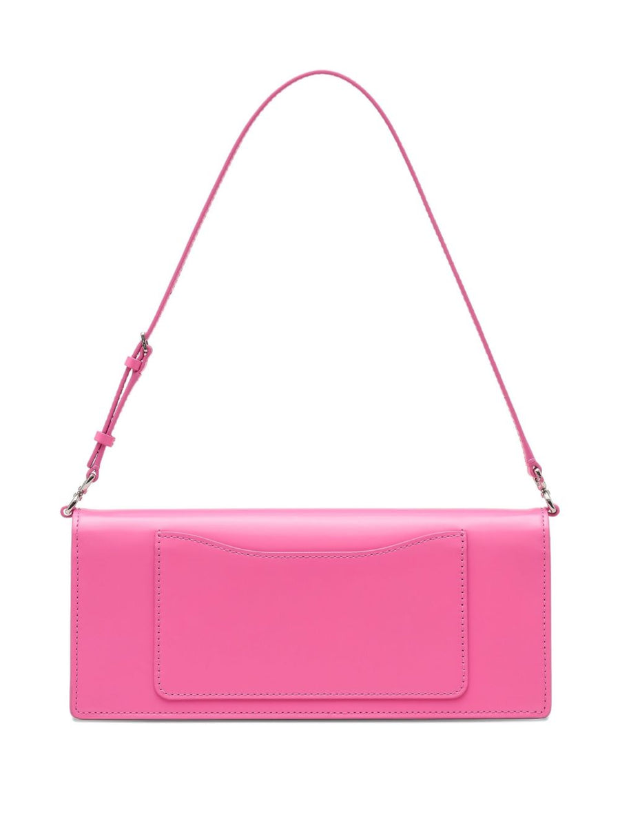Marc Jacobs The Mirror Small Shoulder Bag Fuchsia Pink With Flower Cutout And Flap Closure For Women