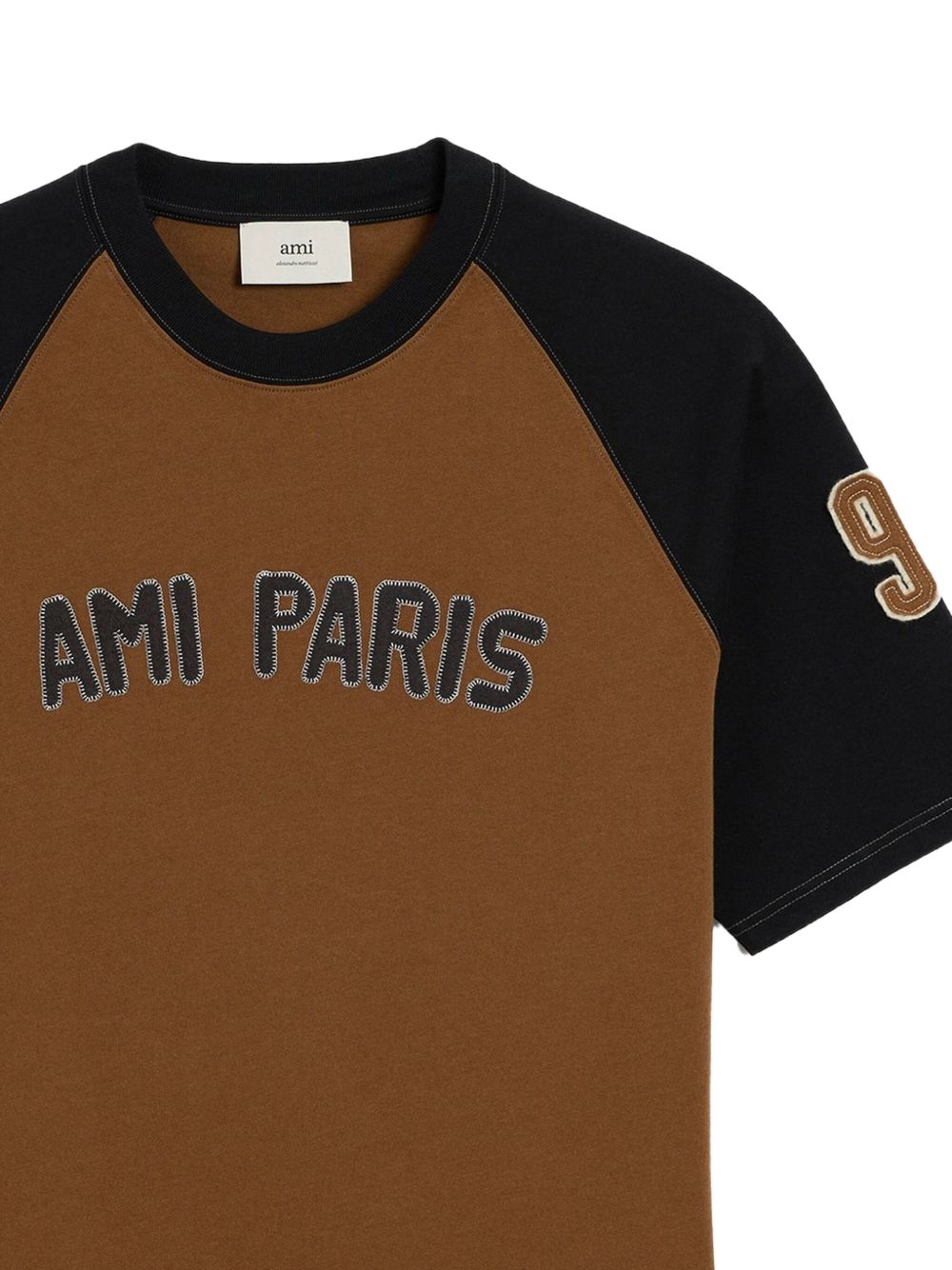 Ami Paris Cotton colorblock t-shirt