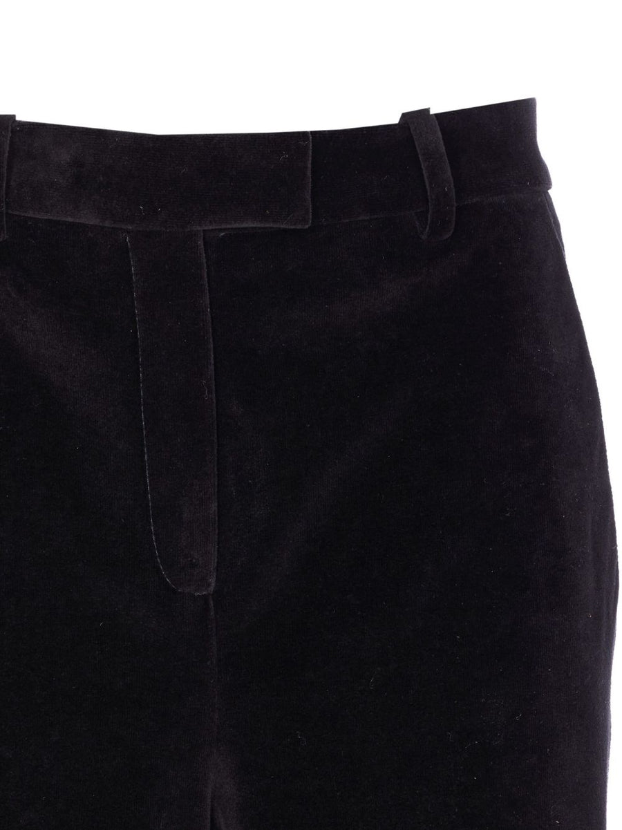 Circolo 1901 Velvet Cotton Wide Leg Trousers For Women Luxury Tailored Comfort Fit