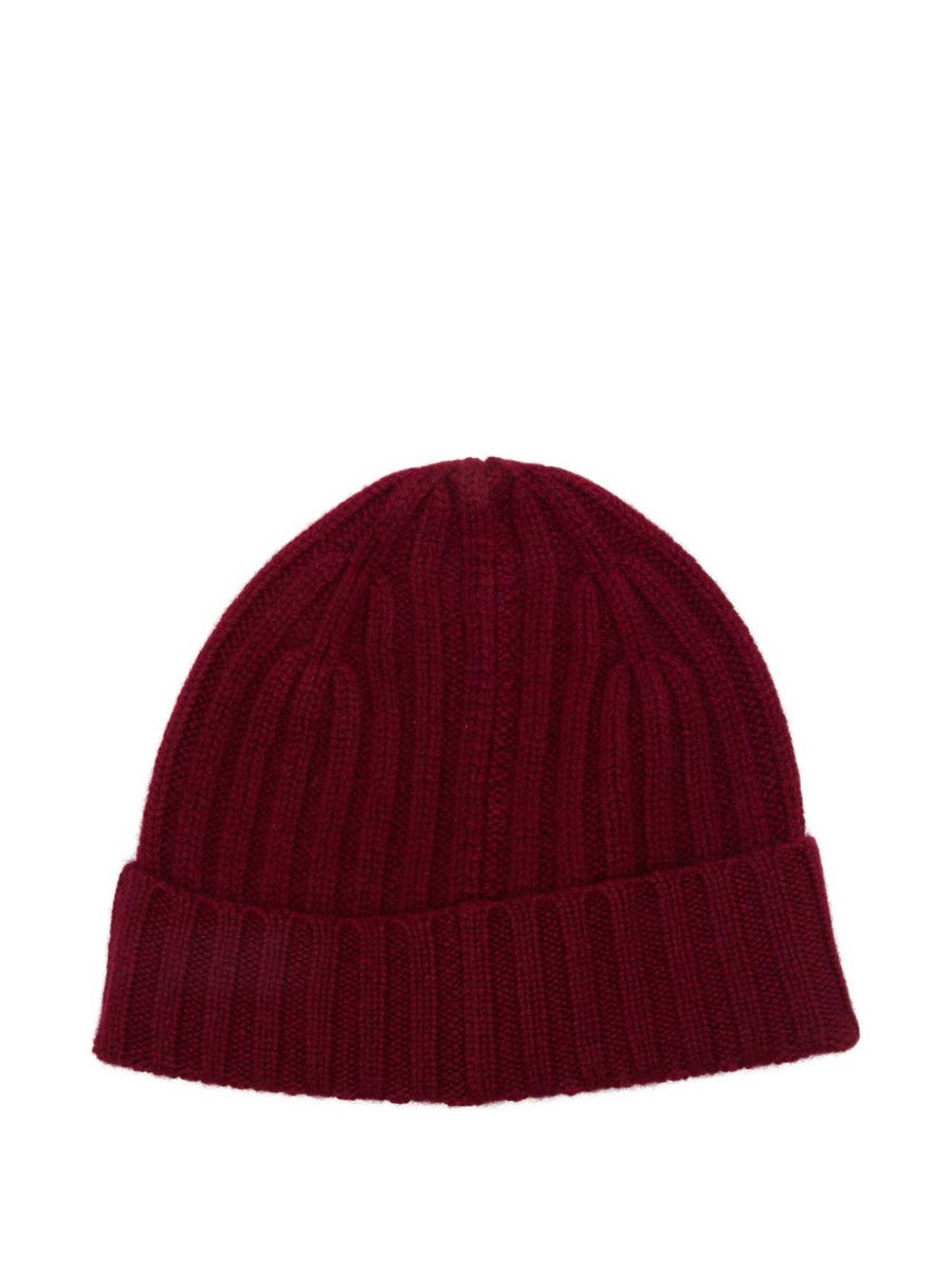Beyou Be You Burgundy Wool Beanie One Size Turn Up Brim Unisex Winter Cozy Accessory