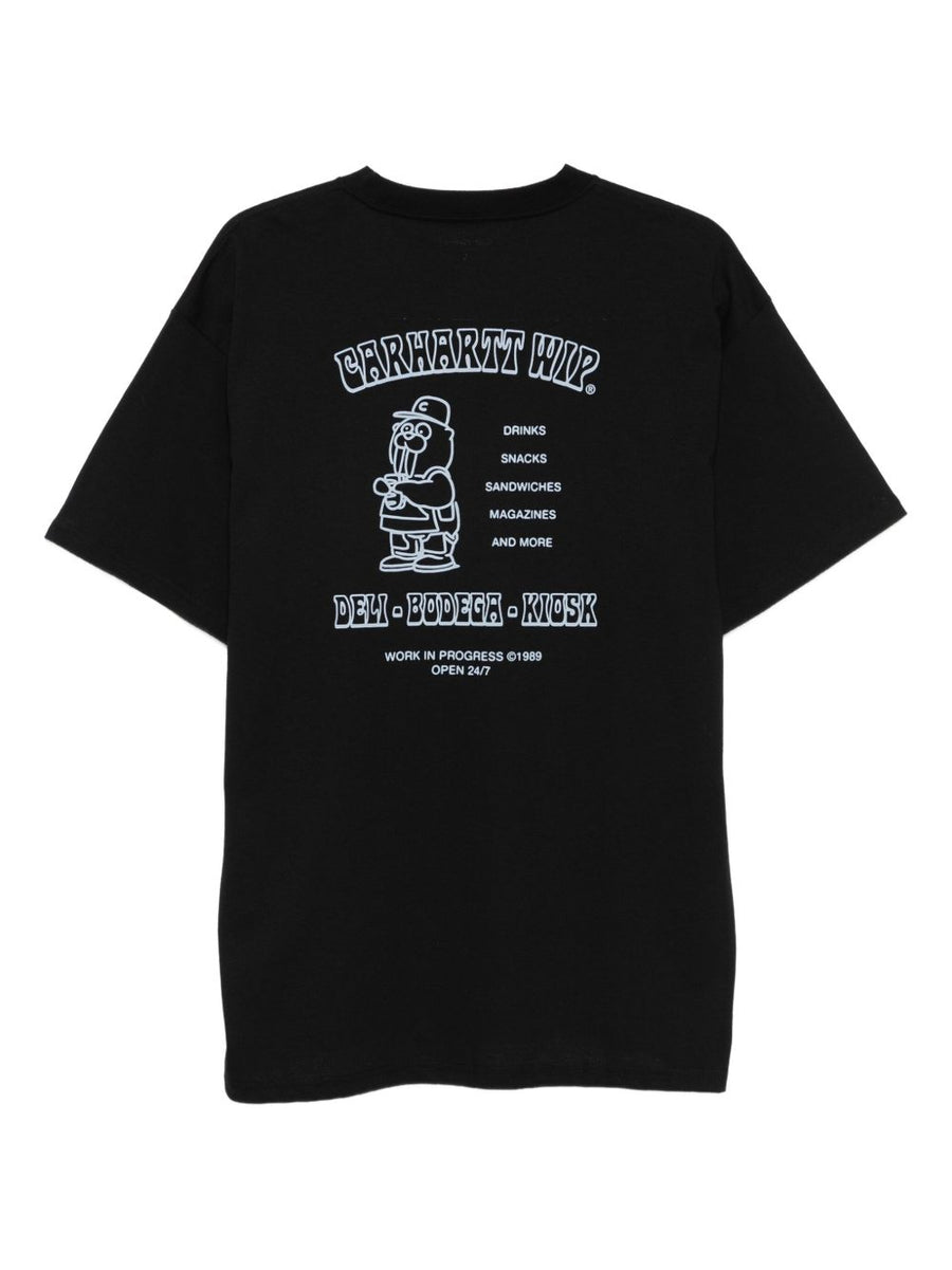 Carhartt WIP Pre Logo Cotton T Shirt With Front And Back Graphic Prints For Men Durable Everyday Wear