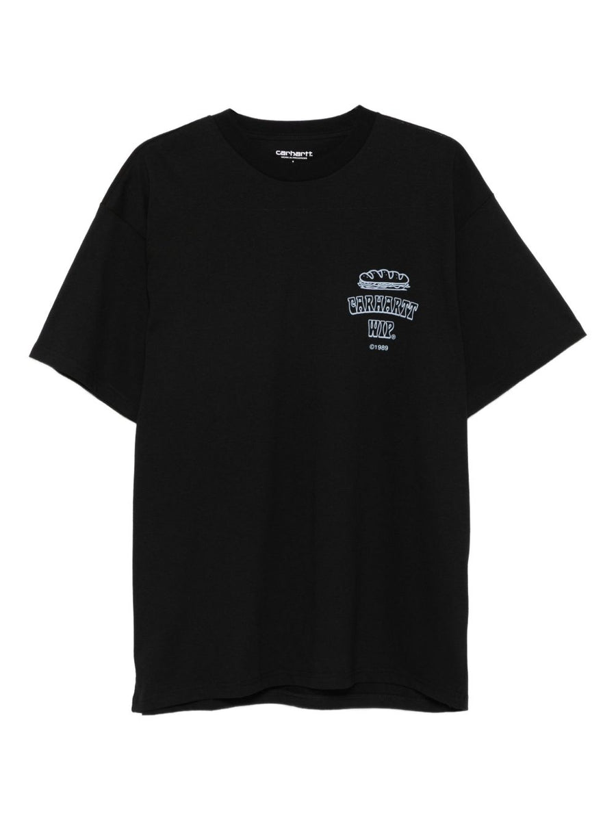 Carhartt WIP Pre Logo Cotton T Shirt With Front And Back Graphic Prints For Men Durable Everyday Wear
