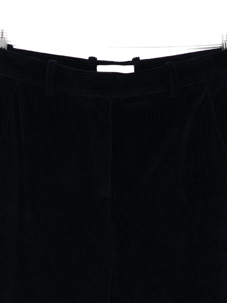 Circolo 1901 Women's Corduroy Cotton Trousers Dark Blue, Tailored Everyday Comfort