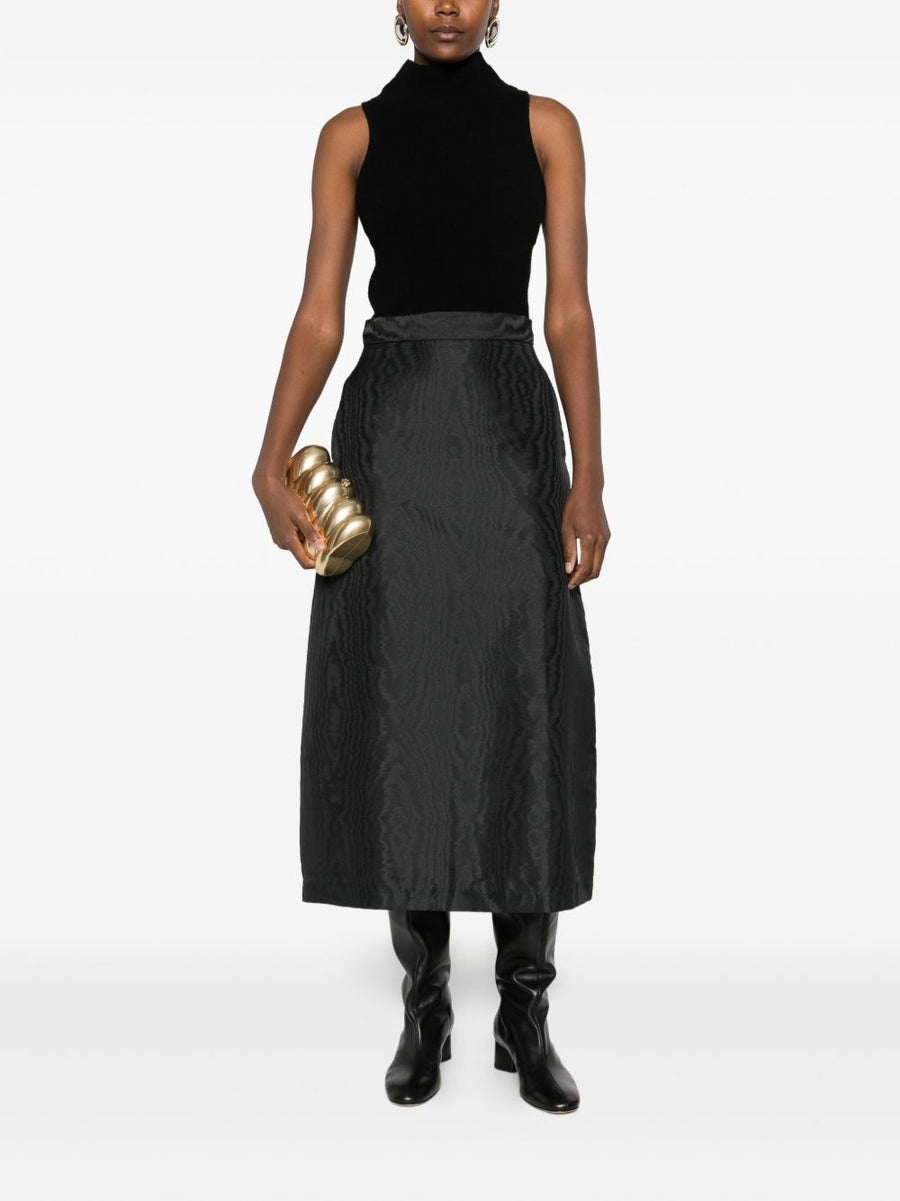 Lunatica Milano A Line Skirt For Women Timeless Versatile Luxury Workwear In Black