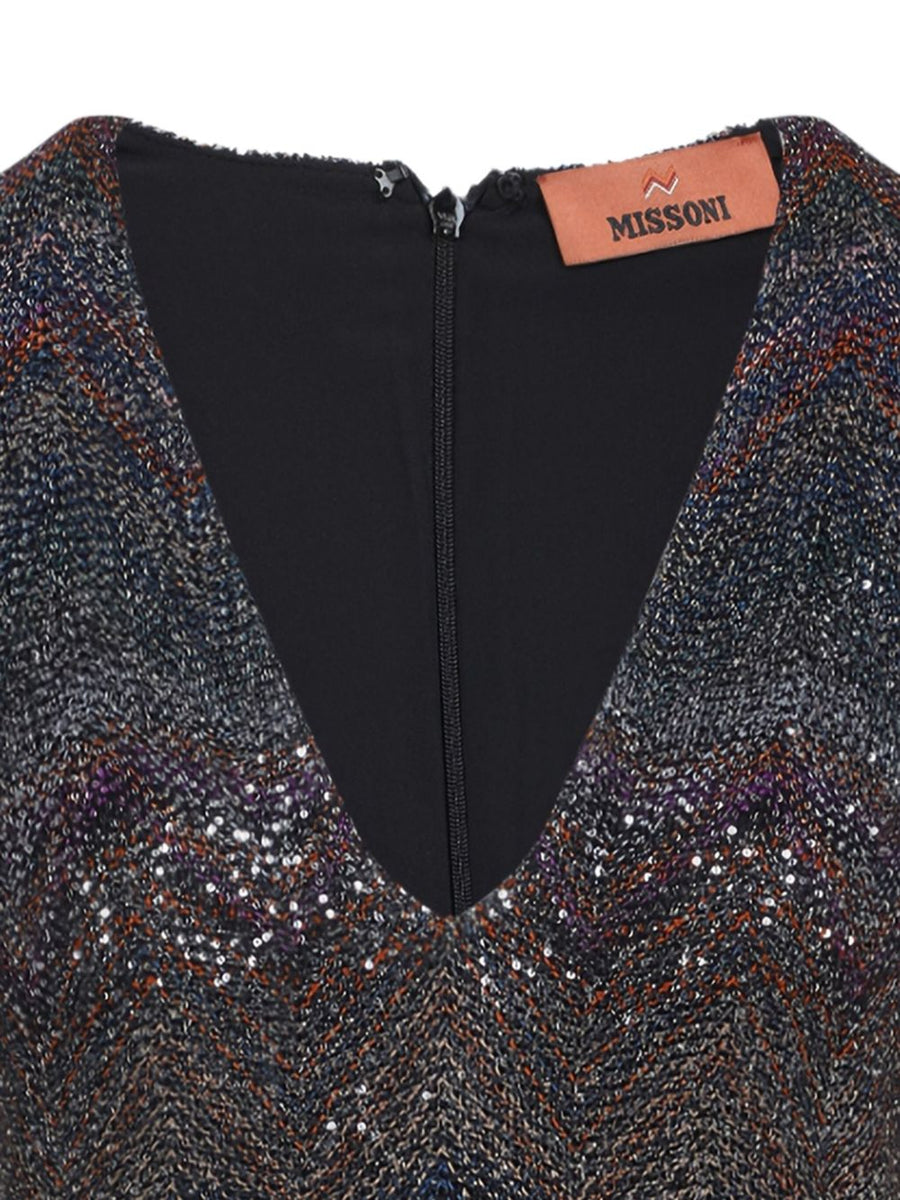 Missoni V-necked short dress