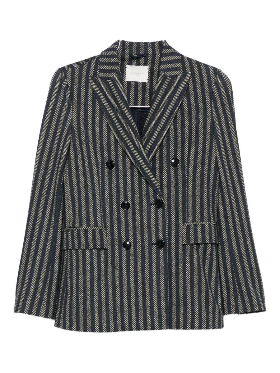 Circolo 1901 Cotton Double Breasted Jacket Women Refined Tailoring Everyday Versatility