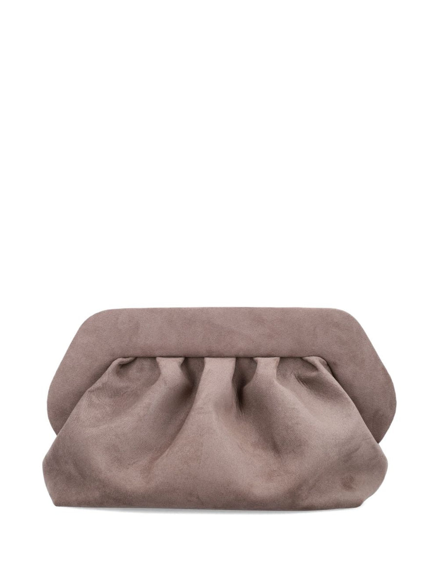 Themoire Bios Pleated Clutch Bag For Women Eco Friendly Evening Accessory Green Luxurious