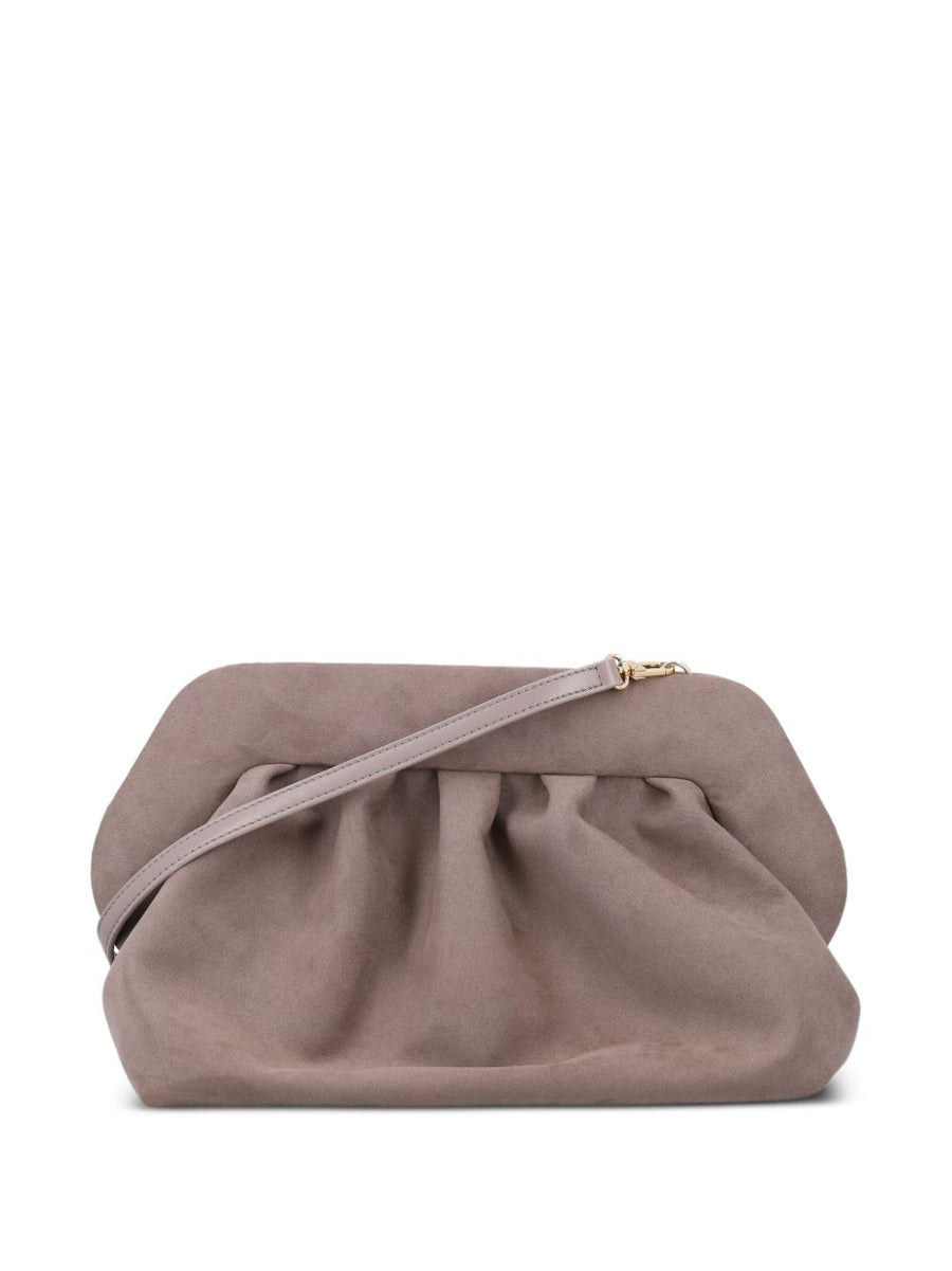 Themoire Bios Pleated Clutch Bag For Women Eco Friendly Evening Accessory Green Luxurious