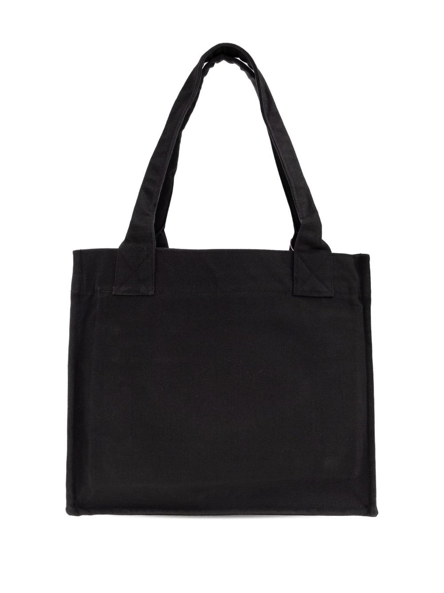 Ganni Recycled Cotton Large Tote Bag For Women Grey One Size Sustainable Everyday Shopper