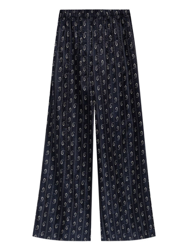 Tory Burch Jacquard silk trousers