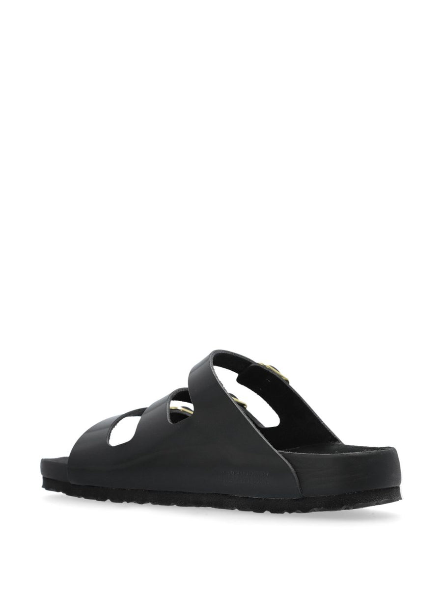 Birkenstock Florida Fresh Natural Leather Patent Sandals For Women Narrow Width With Three Adjustable Straps