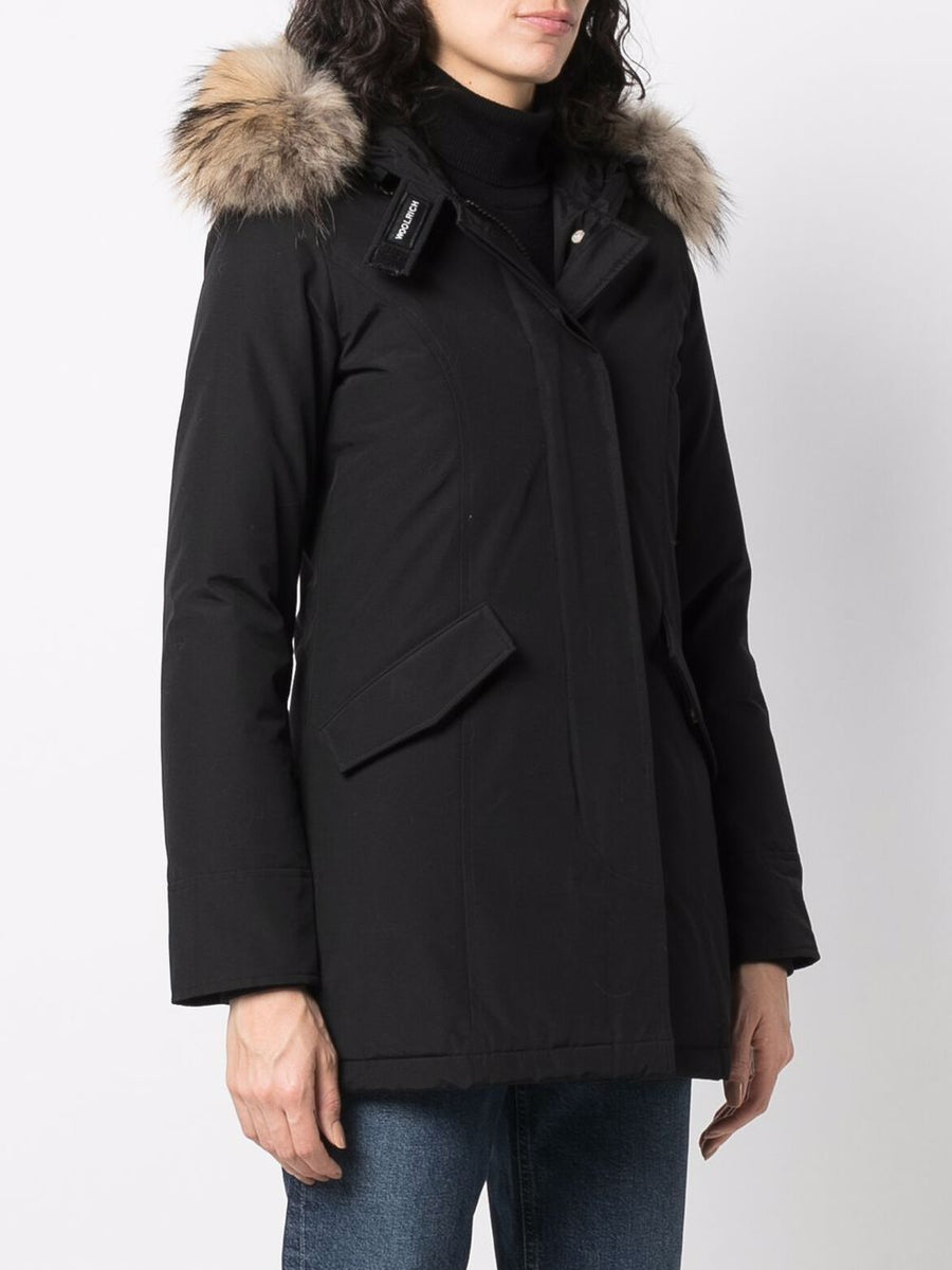 Woolrich Arctic Raccoon Parka For Women With Feather-Down Warmth And Faux Fur Hood