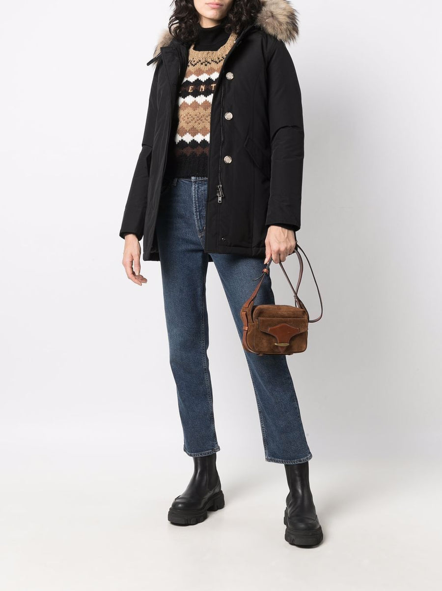 Woolrich Arctic Raccoon Parka For Women With Feather-Down Warmth And Faux Fur Hood