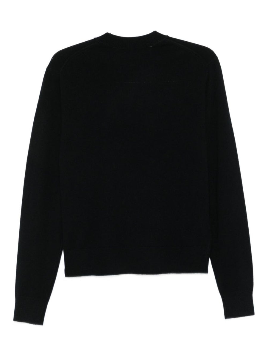 Acne Studios Black Crewneck Sweater For Men Premium Knitwear Timeless Versatility