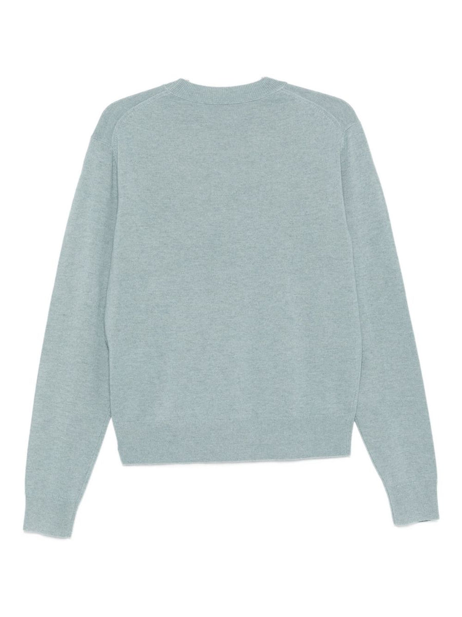 Acne Studios Crewneck Sweater For Men In Clear Blue Timeless Knitwear Versatile Layering Essential For Fall Winter
