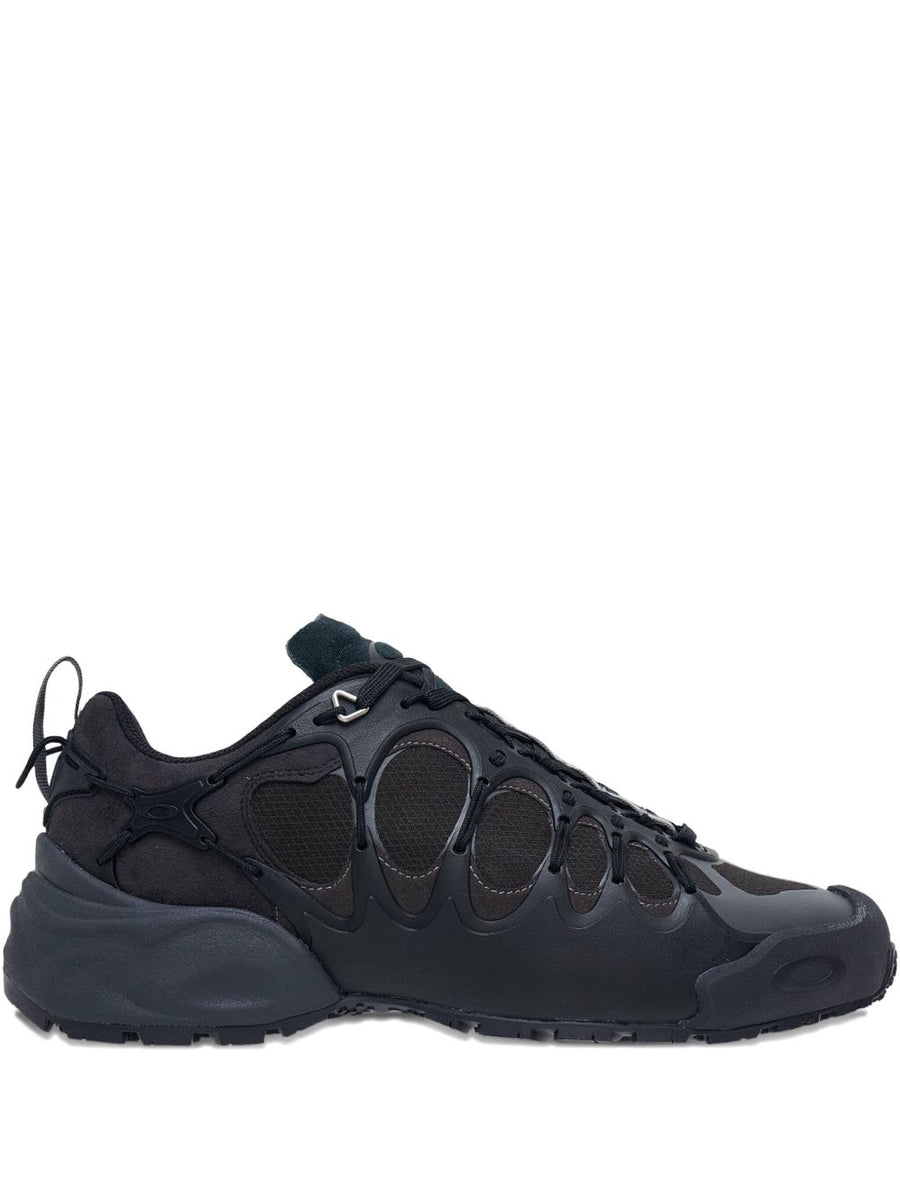 Junya Watanabe X Oakley Lace Up Sneakers For Men Luxury Streetwear Collaboration Silk Nylon Finish
