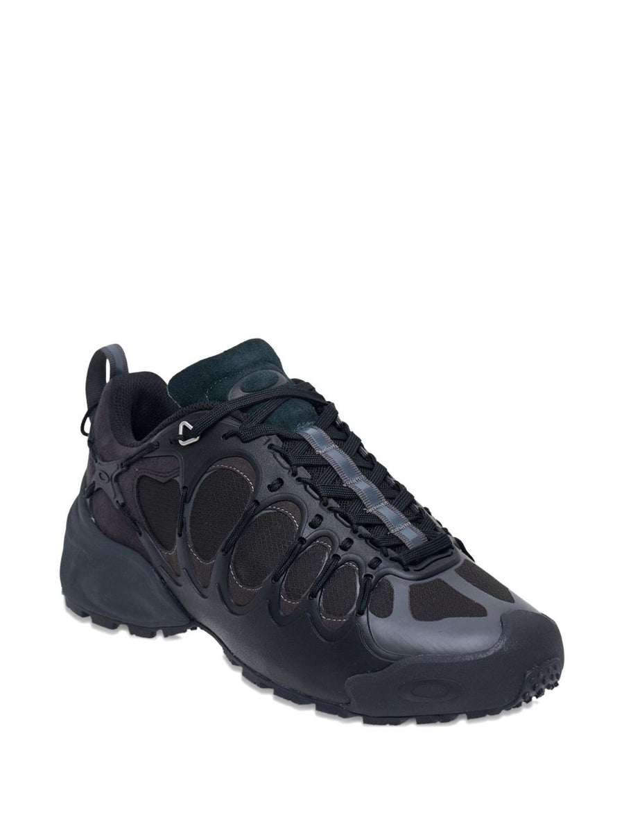 Junya Watanabe X Oakley Lace Up Sneakers For Men Luxury Streetwear Collaboration Silk Nylon Finish