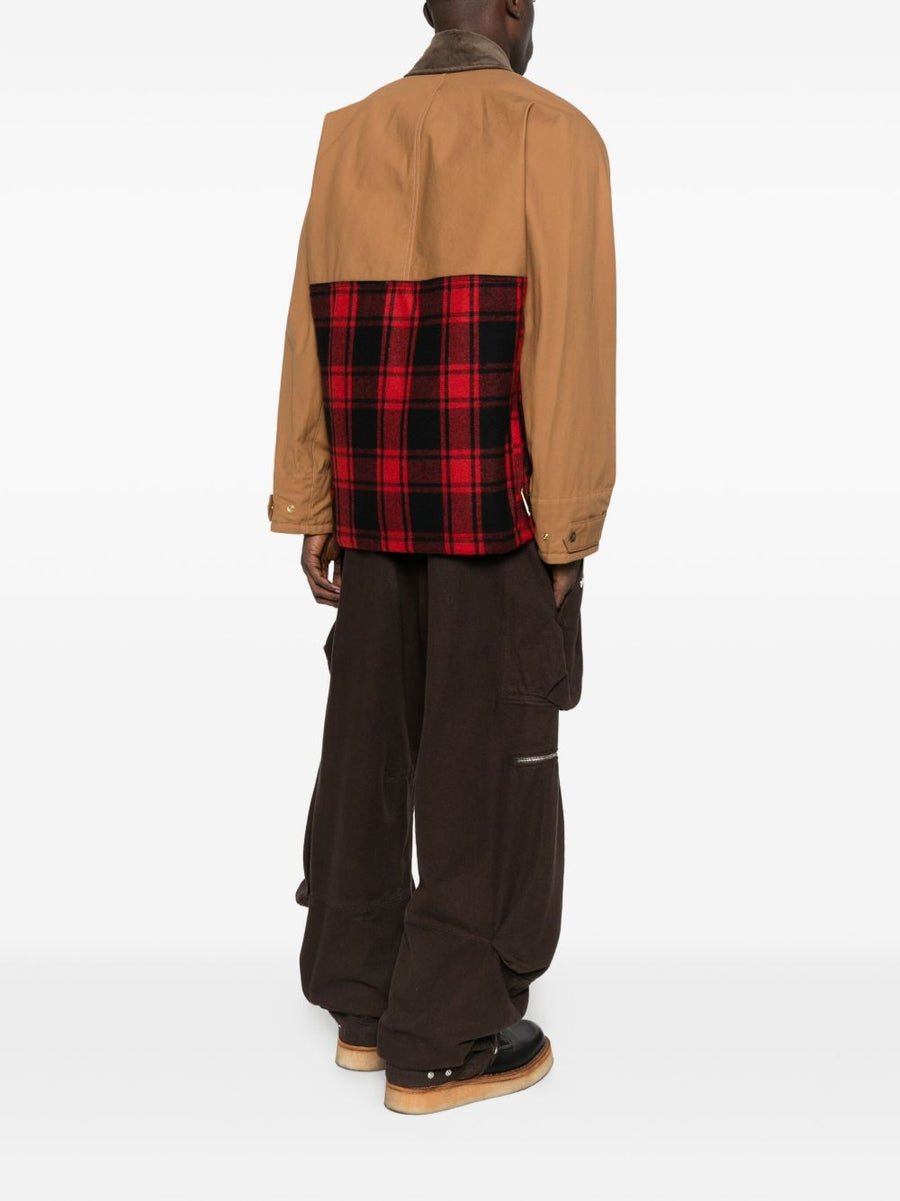 Junya Watanabe Cotton Jacket For Men With Corduroy Pocket Detailing Front Button FW 2025