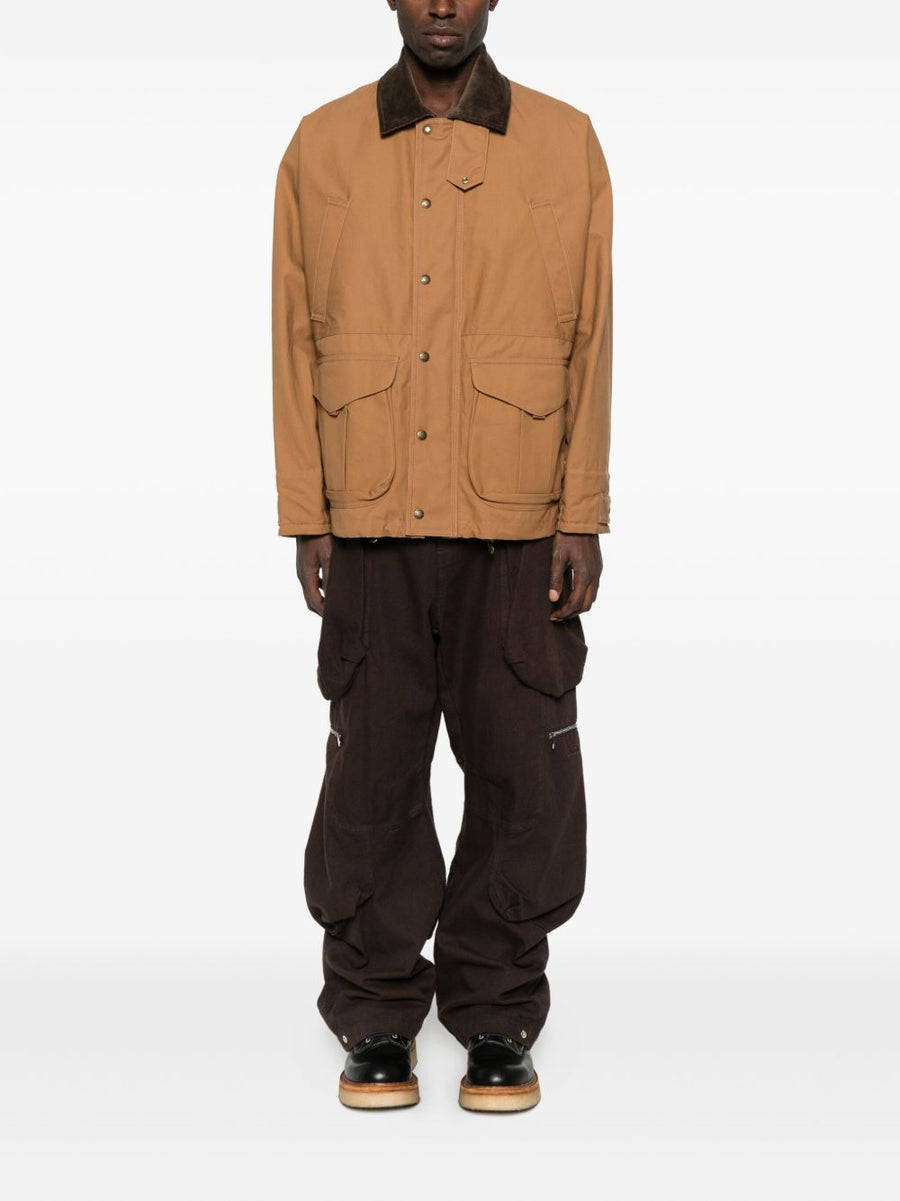 Junya Watanabe Cotton Jacket For Men With Corduroy Pocket Detailing Front Button FW 2025