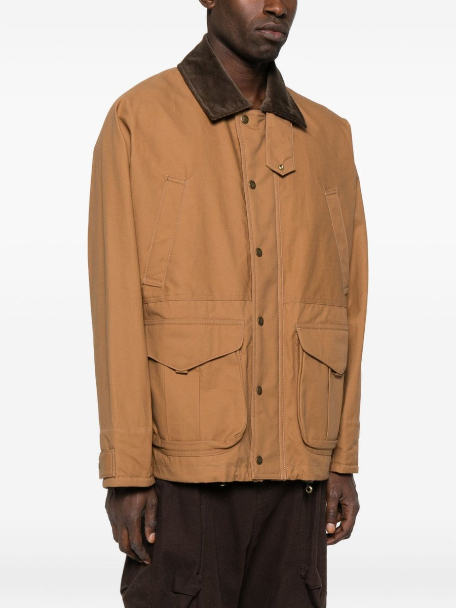 Junya Watanabe Cotton Jacket For Men With Corduroy Pocket Detailing Front Button FW 2025