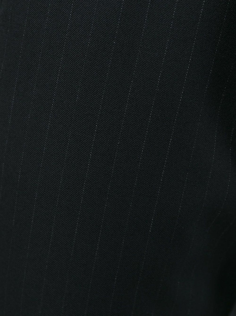 Comme Comme Wide Leg Wool Pinstripe Trousers For Women Cropped With Structured Yet Relaxed Fit