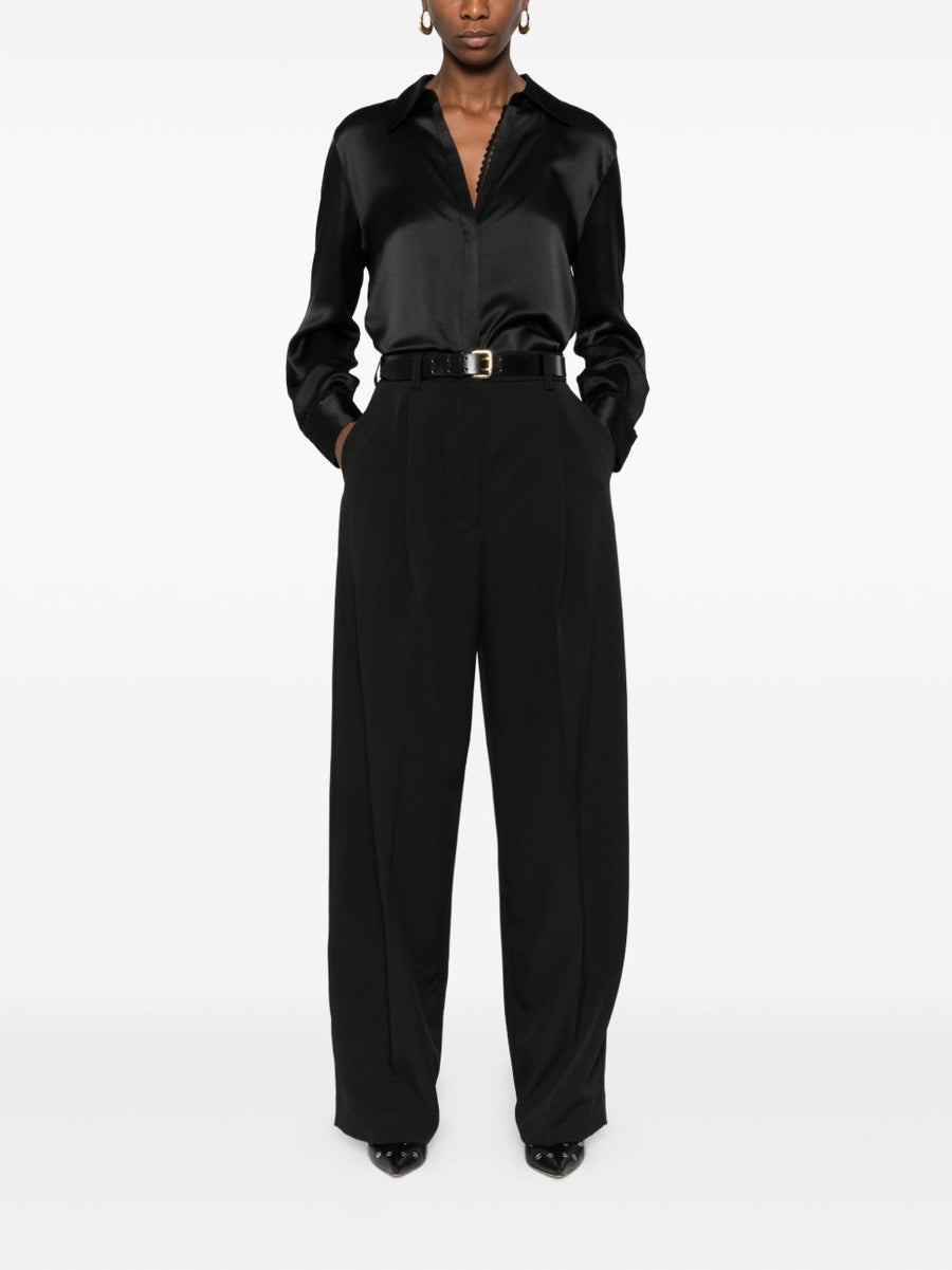 The Latest Axel Straight Leg Trousers For Women Tailored Mid Rise With Pleat Detail