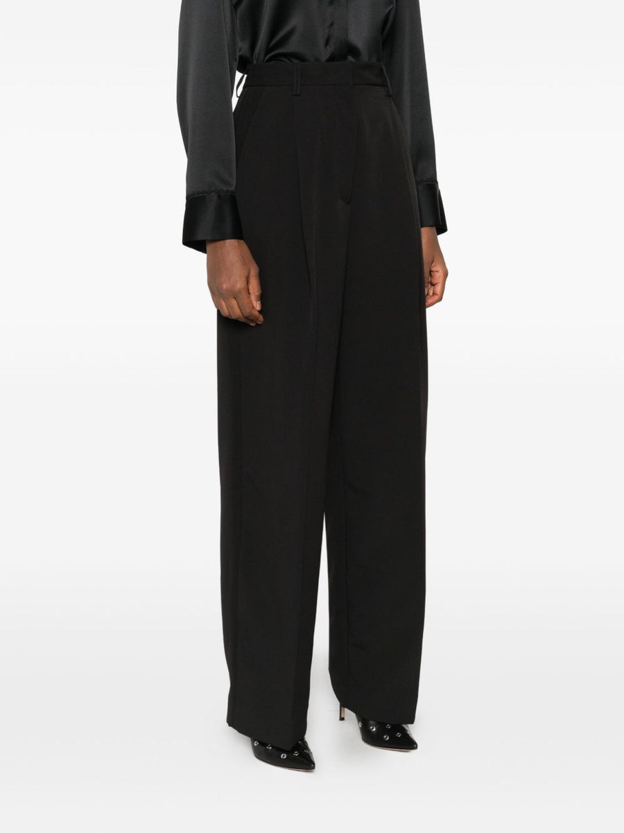 The Latest Axel Straight Leg Trousers For Women Tailored Mid Rise With Pleat Detail
