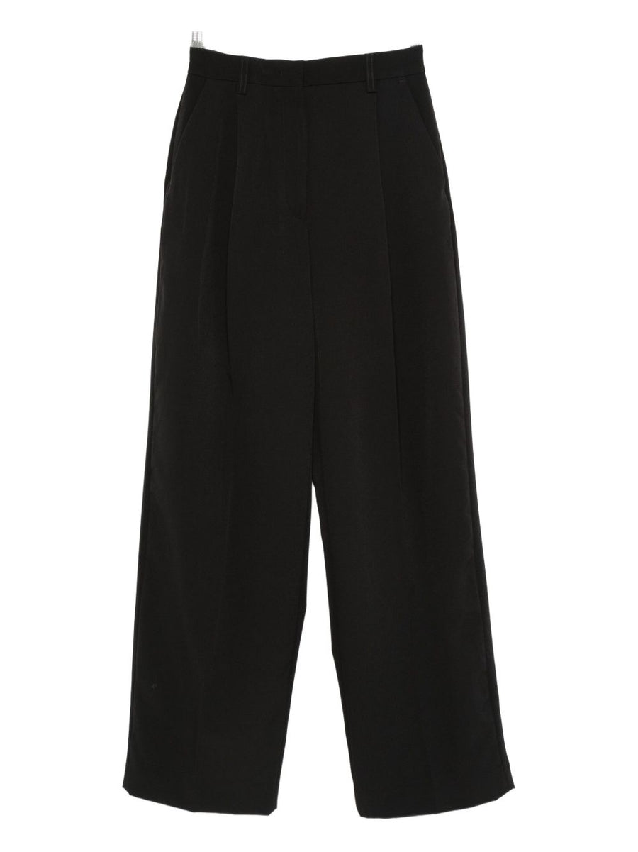 The Latest Axel Straight Leg Trousers For Women Tailored Mid Rise With Pleat Detail