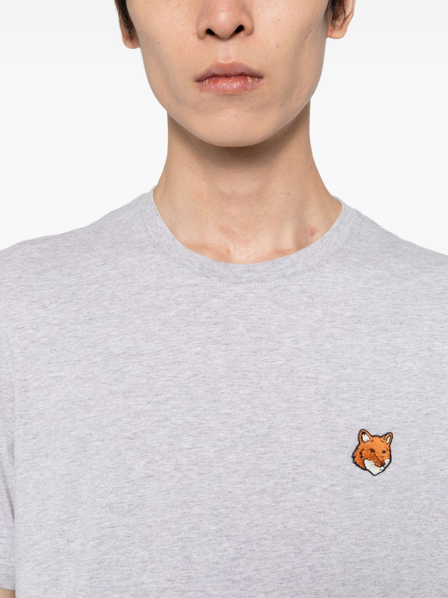 Maison Kitsuné Embroidered Logo Patch T Shirt For Men Premium Everyday Topwear Collection