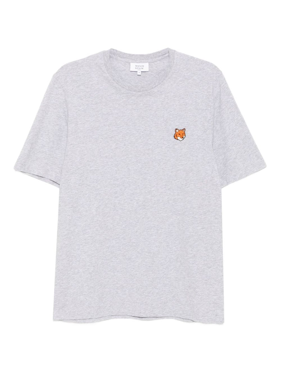 Maison Kitsuné Embroidered Logo Patch T Shirt For Men Premium Everyday Topwear Collection