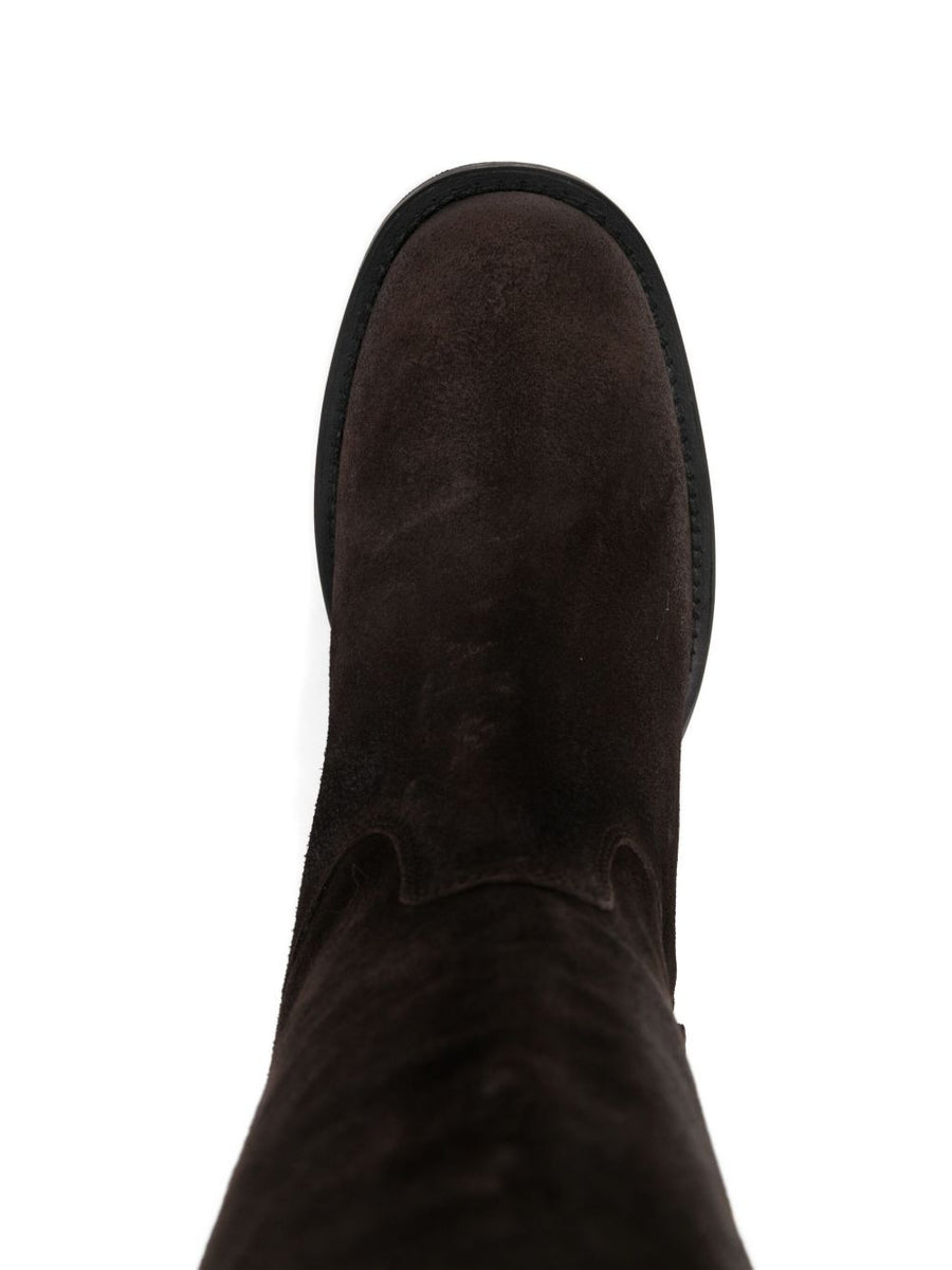 Chloé Dakota Knee High Boot For Women Luxury Leather Versatile Fall Winter Buckled Dress Boots