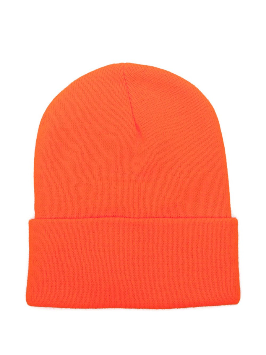 Filson Ballard Watch Cap Premium Orange Knit Beanie With Folded Cuff One Size For Men Outdoor Warmth