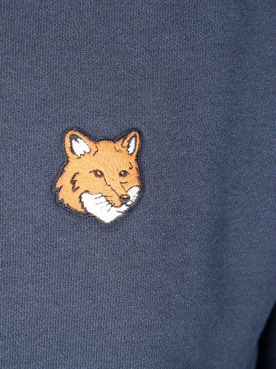 Maison Kitsuné Fox Head Motif Cotton Sweatshirt Premium 100 Percent Cotton Signature Graphic Unisex Topwear