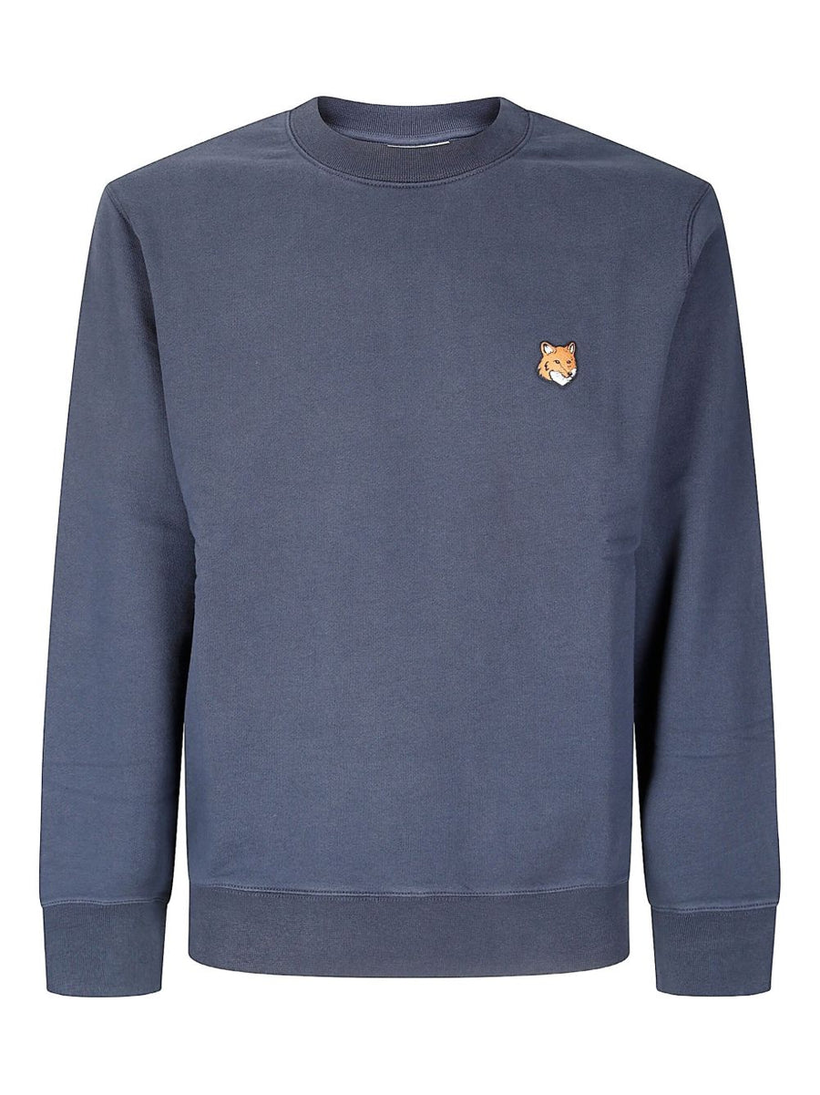 Maison Kitsuné Fox Head Motif Cotton Sweatshirt Premium 100 Percent Cotton Signature Graphic Unisex Topwear