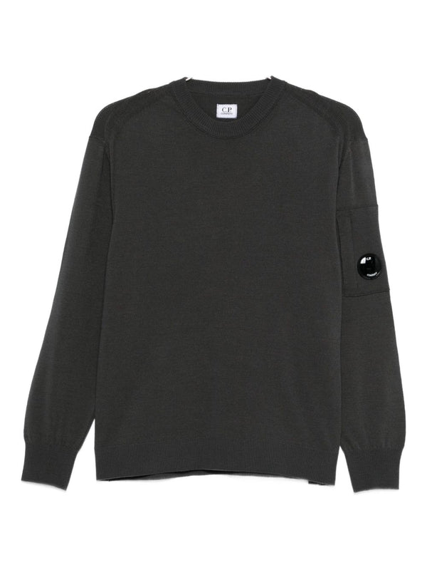 C.P. Company Logo wool crewneck sweater