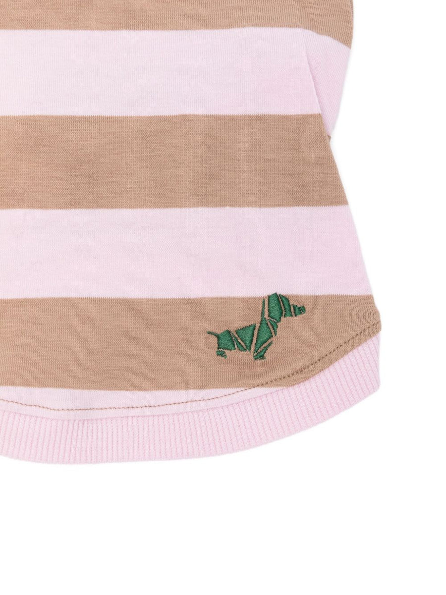 Poldo Dog Couture Calypso T Shirt for Dogs Luxurious Pink Cotton Tee With Embroidered Detail Comfort Fit
