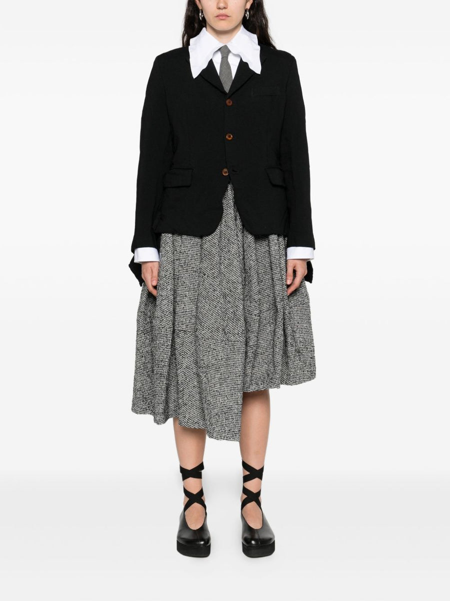 Comme Comme Black Single-Breasted Jacket For Women Timeless Versatile Workwear To Weekend Style Front Button Closure