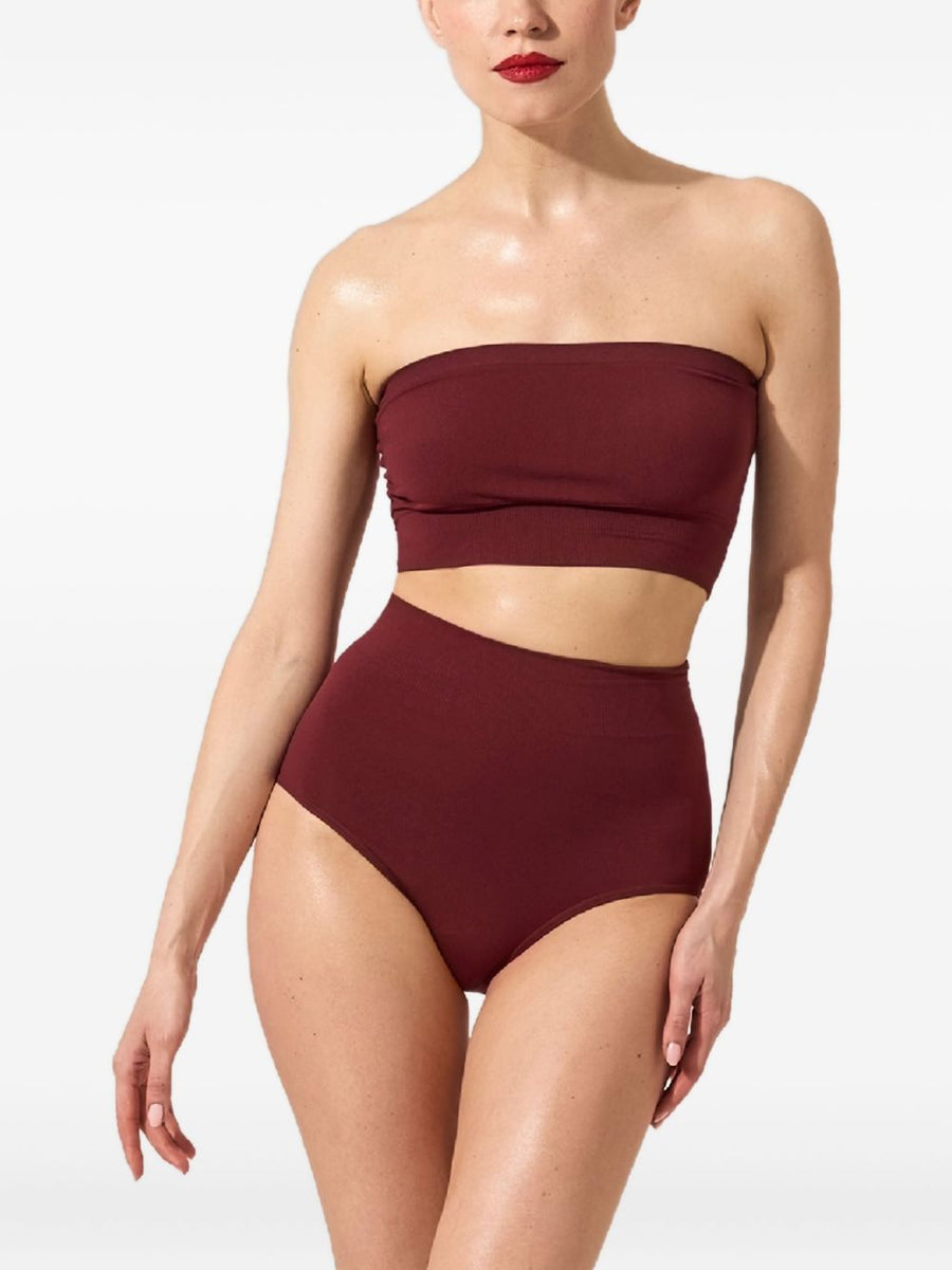 Wolford Seamless Strapless Top for Women Bordeaux Luxury 100% Fabric Seamless Construction