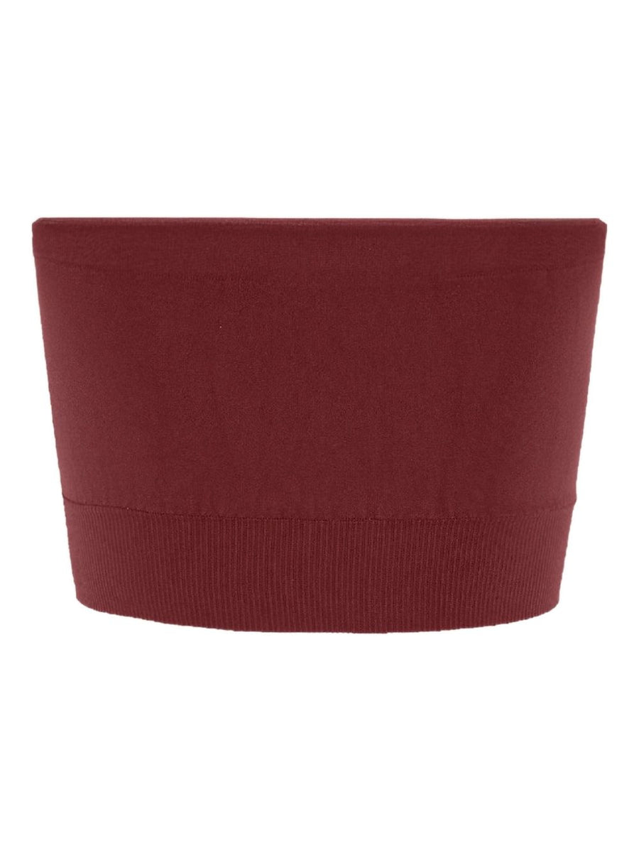 Wolford Seamless Strapless Top for Women Bordeaux Luxury 100% Fabric Seamless Construction