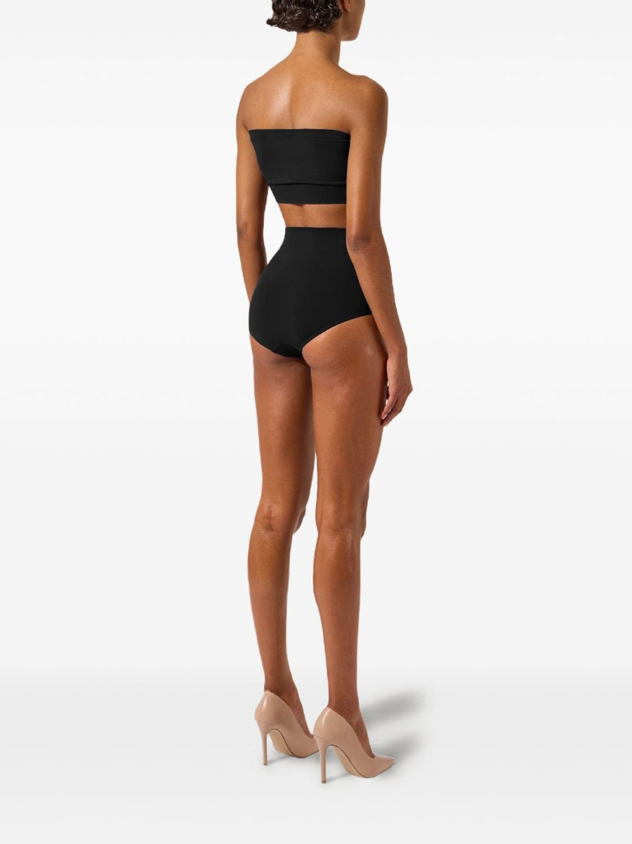 Wolford Seamless Strapless Top For Women Black With Close Fit Silhouette And Ribbed Hem