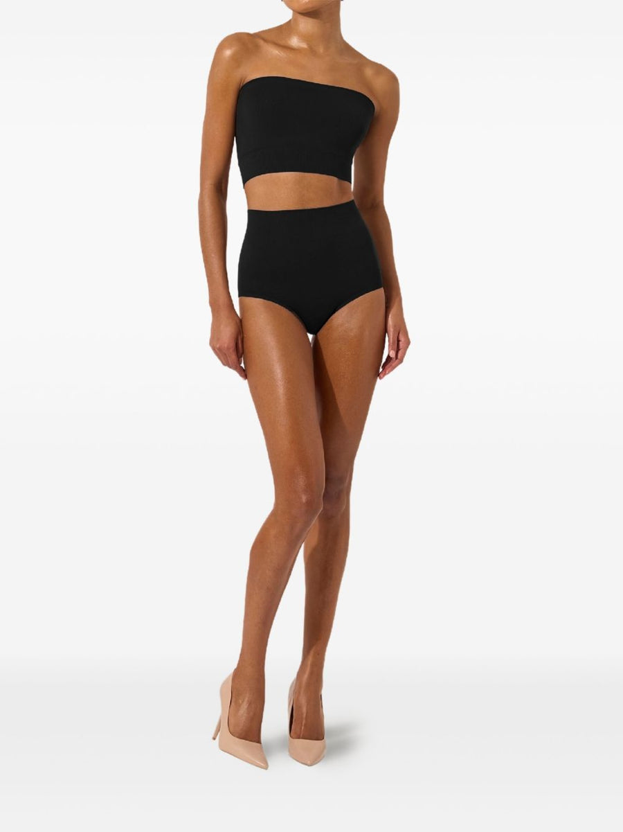Wolford Seamless Strapless Top For Women Black With Close Fit Silhouette And Ribbed Hem