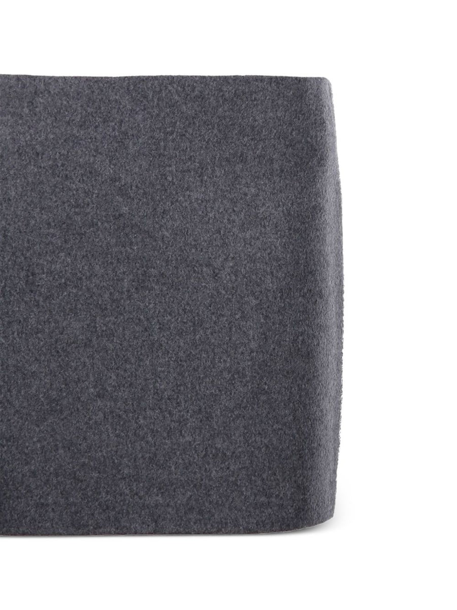 Sportmax Wool Skirt Charcoal Grey Tailored Office Wear For Women Polished Look Workwear Essential
