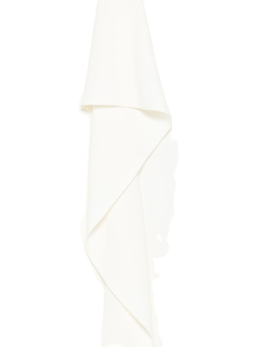 Alberto Biani Cream Silk Blend Shirt For Women With Delicate Ruffles And Long Sleeves Luxury Workwear To Evening Wear