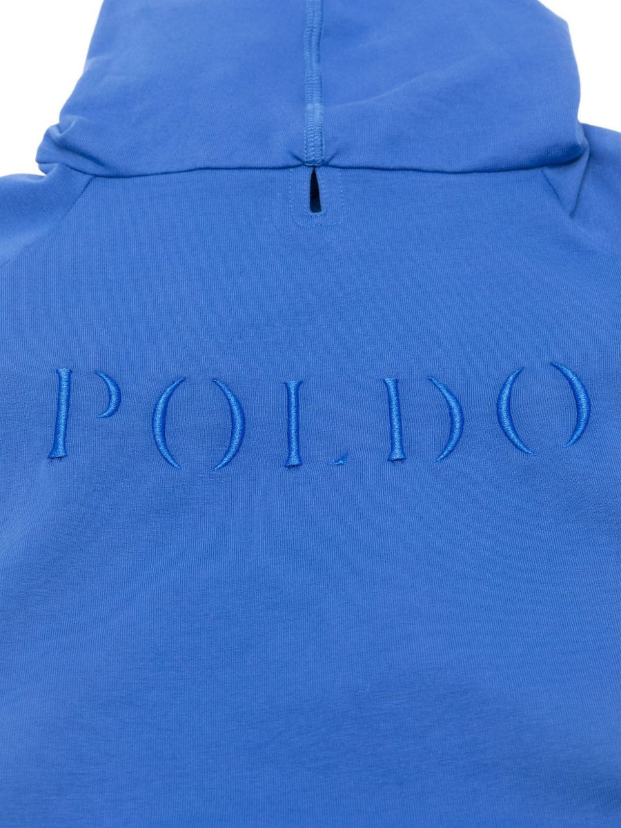 Premium Poldo Dog Couture Dog Hoodie Navy Cotton With Lightweight Warmth Embroidered Detail For Dogs