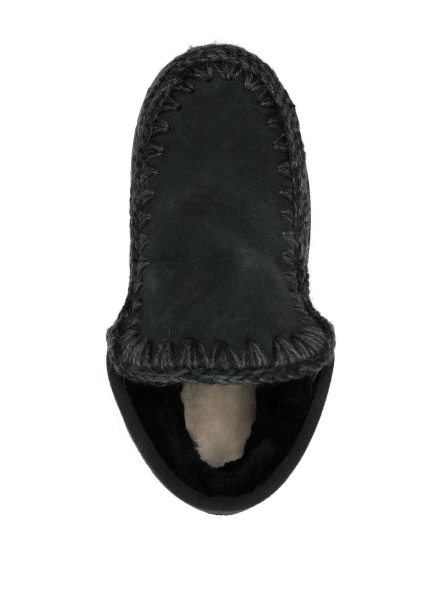 Mou Eskimo Bounce Boots For Women Luxury Leather Warm Plush Shearling Slip On Winter Ready Premium Detailing