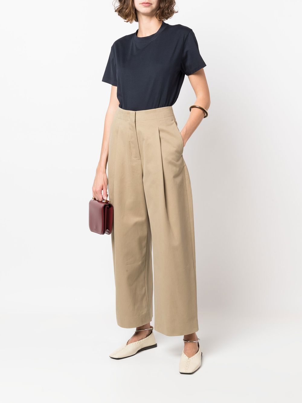 Studio Nicholson Cotton wide-leg trousers