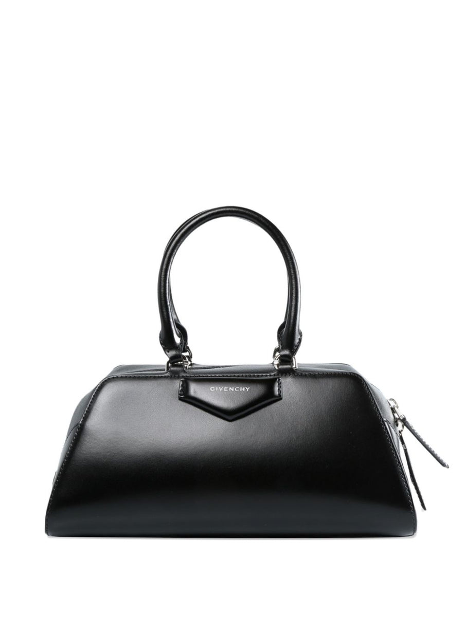 Givenchy Antigona East West Box Leather Bag Compact Top Zip Structured Handbag For Women