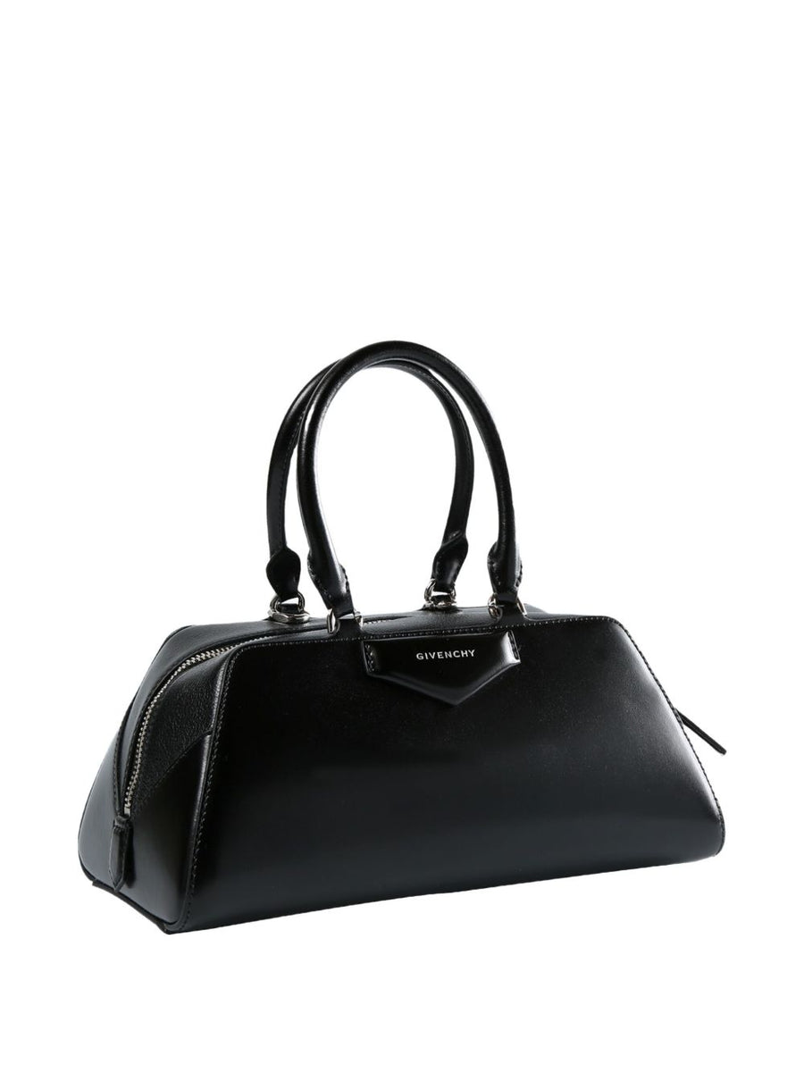 Givenchy Antigona East West Box Leather Bag Compact Top Zip Structured Handbag For Women